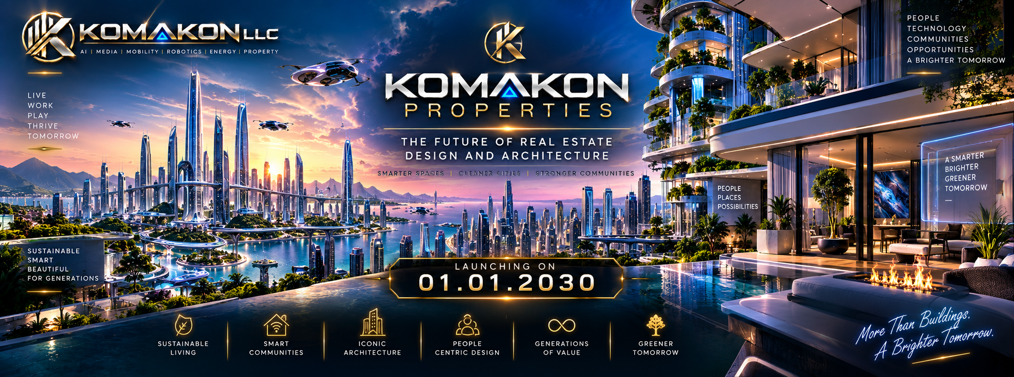 Komakon Properties launch graphic