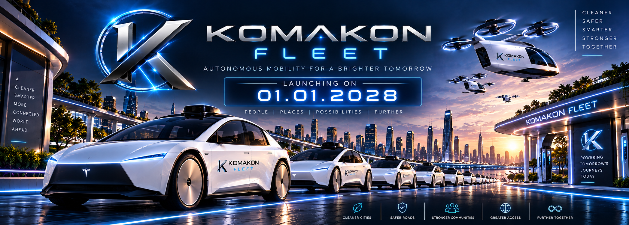 Komakon Mobility launch graphic