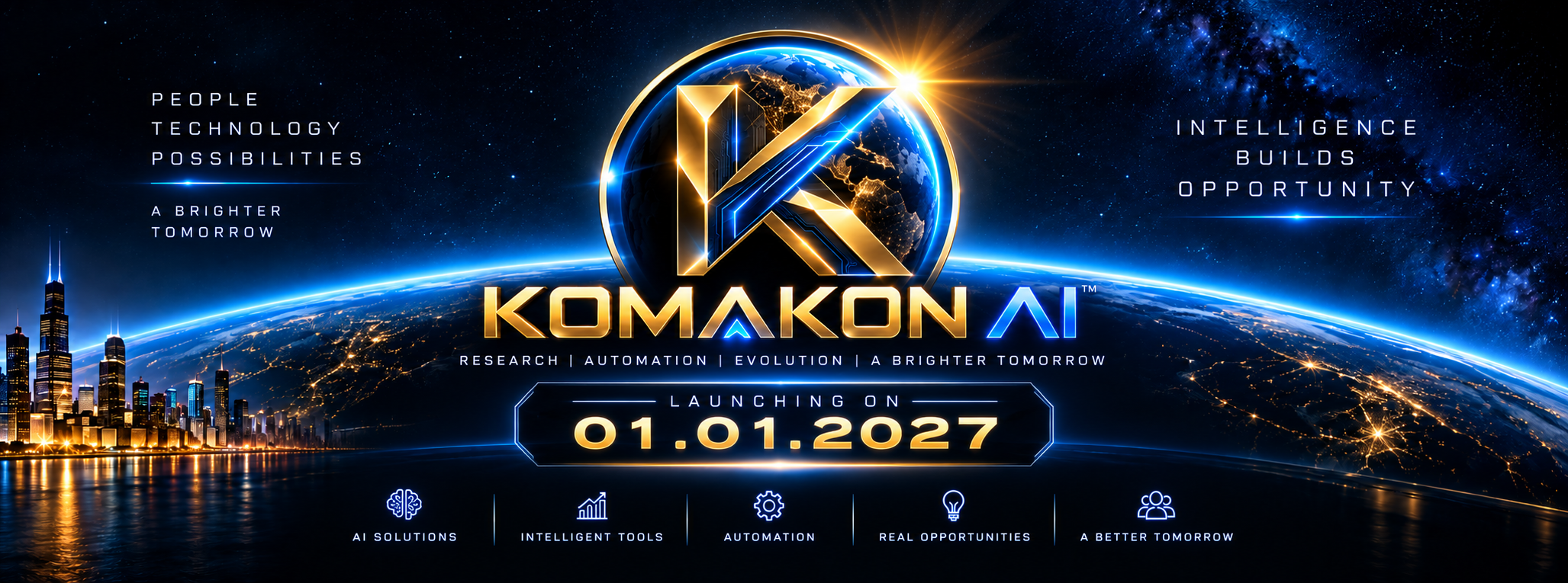 Komakon AI launch graphic