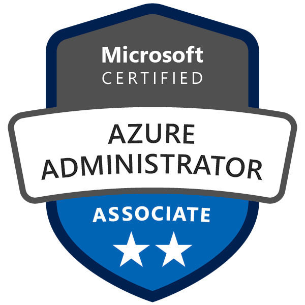 Azure Administrator Associate certification badge